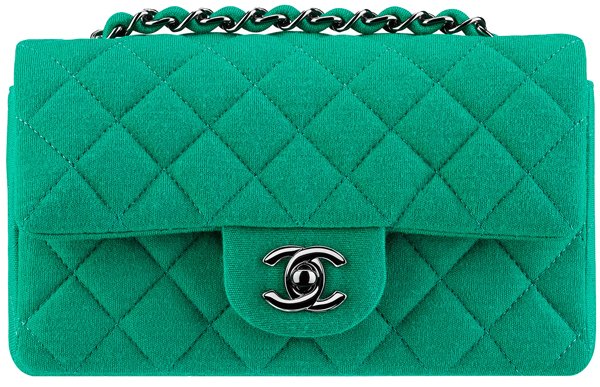 Chanel-Classic-Bag-Jersey-green