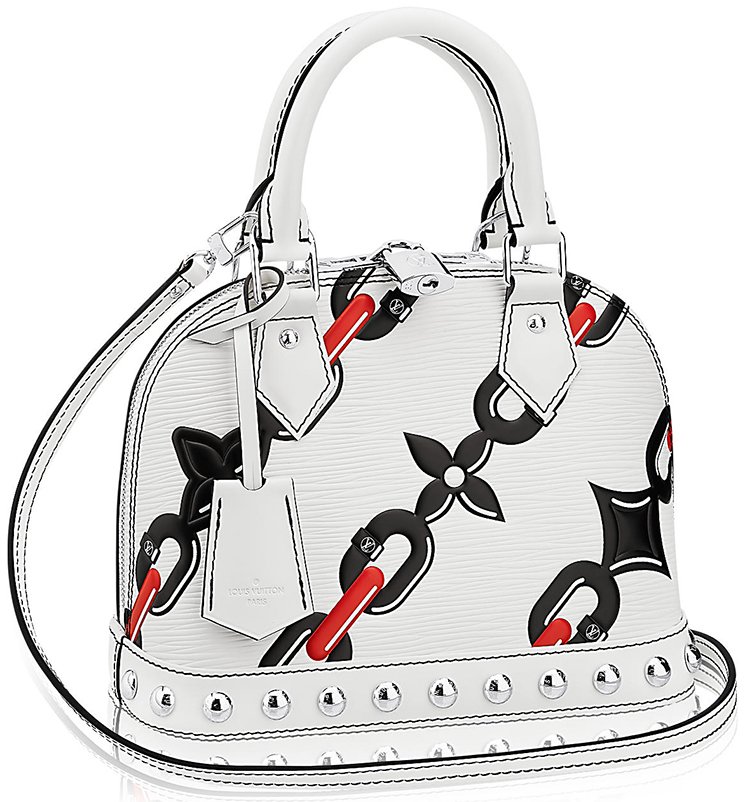 Louis-Vuitton-Alma-Chain-Flower-Mongram-Bag-5