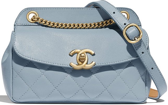 Chanel Lambskin Curved Flap Bag Chanel Lambskin Curved Flap Bag