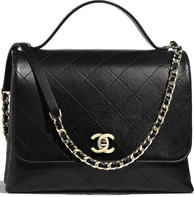 Chanel Calfskin Double Pocket Bag Chanel Calfskin Double Pocket Bag