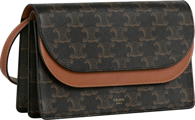 Celine Double Flap Wallet On Strap Celine Double Flap Wallet On Strap