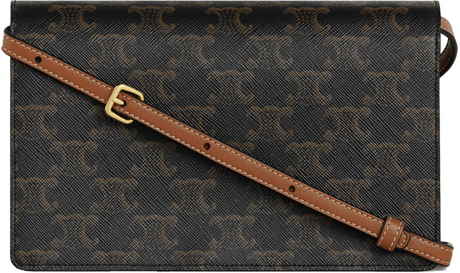 Celine Double Flap Wallet On Strap Celine Double Flap Wallet On Strap