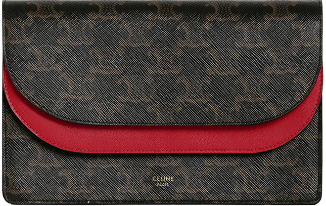 Celine Double Flap Wallet On Strap Celine Double Flap Wallet On Strap