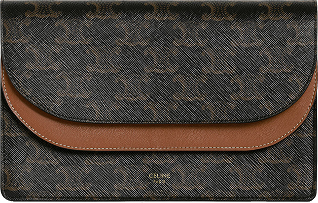 Celine Double Flap Wallet On Strap Celine Double Flap Wallet On Strap