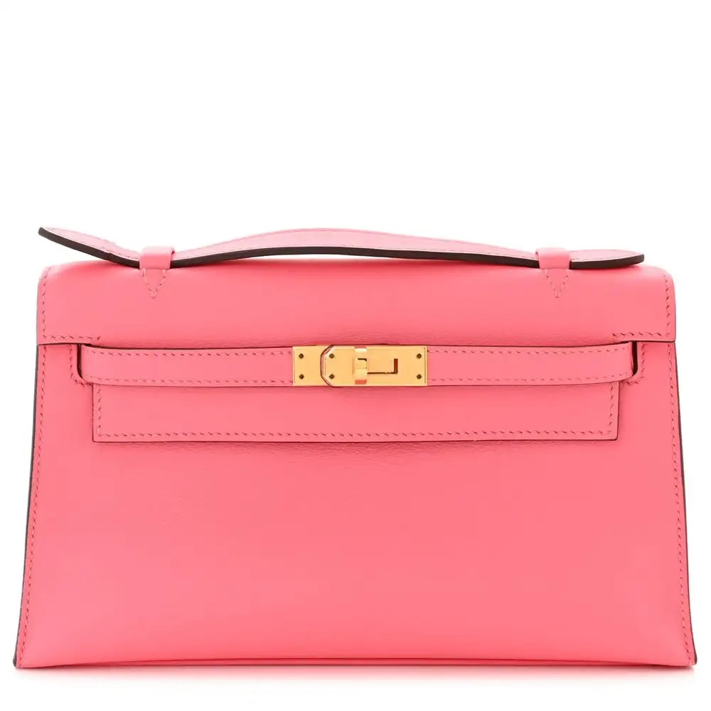 Hermes Kelly Pochette in Swift Ardoise