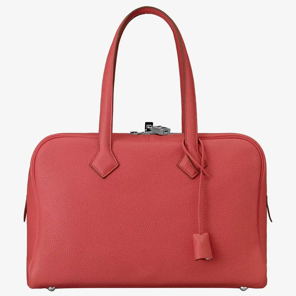 Hermes Victoria II Fourre Tout 35 bag in Clemence Rose Jaipur