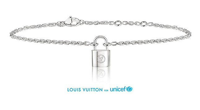 Louis Vuitton For Unicef Silver Lockit Bracelets by Virgil Abloh Louis Vuitton For Unicef Silver Lockit Bracelets by Virgil Abloh