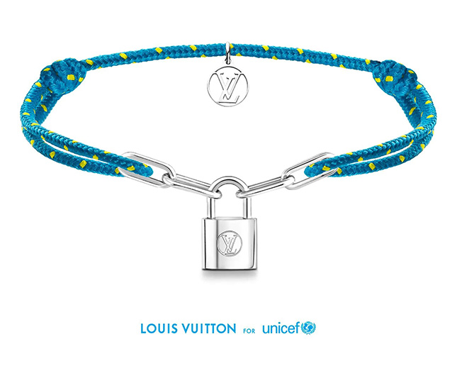 Louis Vuitton For Unicef Silver Lockit Bracelets by Virgil Abloh Louis Vuitton For Unicef Silver Lockit Bracelets by Virgil Abloh