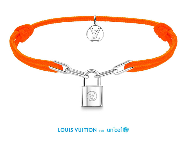 Louis Vuitton For Unicef Silver Lockit Bracelets by Virgil Abloh Louis Vuitton For Unicef Silver Lockit Bracelets by Virgil Abloh