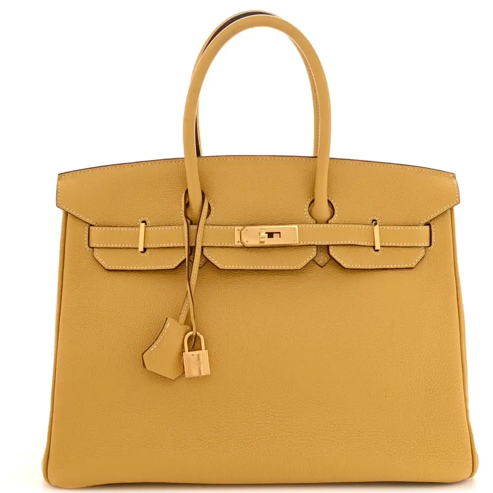 Hermes Birkin 35 Bag in Togo Curry