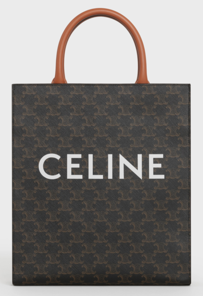 Celine Small Vertical Cabas Bag in Triomphe Canvas Celine Small Vertical Cabas Bag in Triomphe Canvas