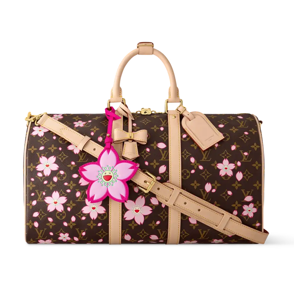 LV x TM Keepall Bandoulière 45 Cherry Blossom