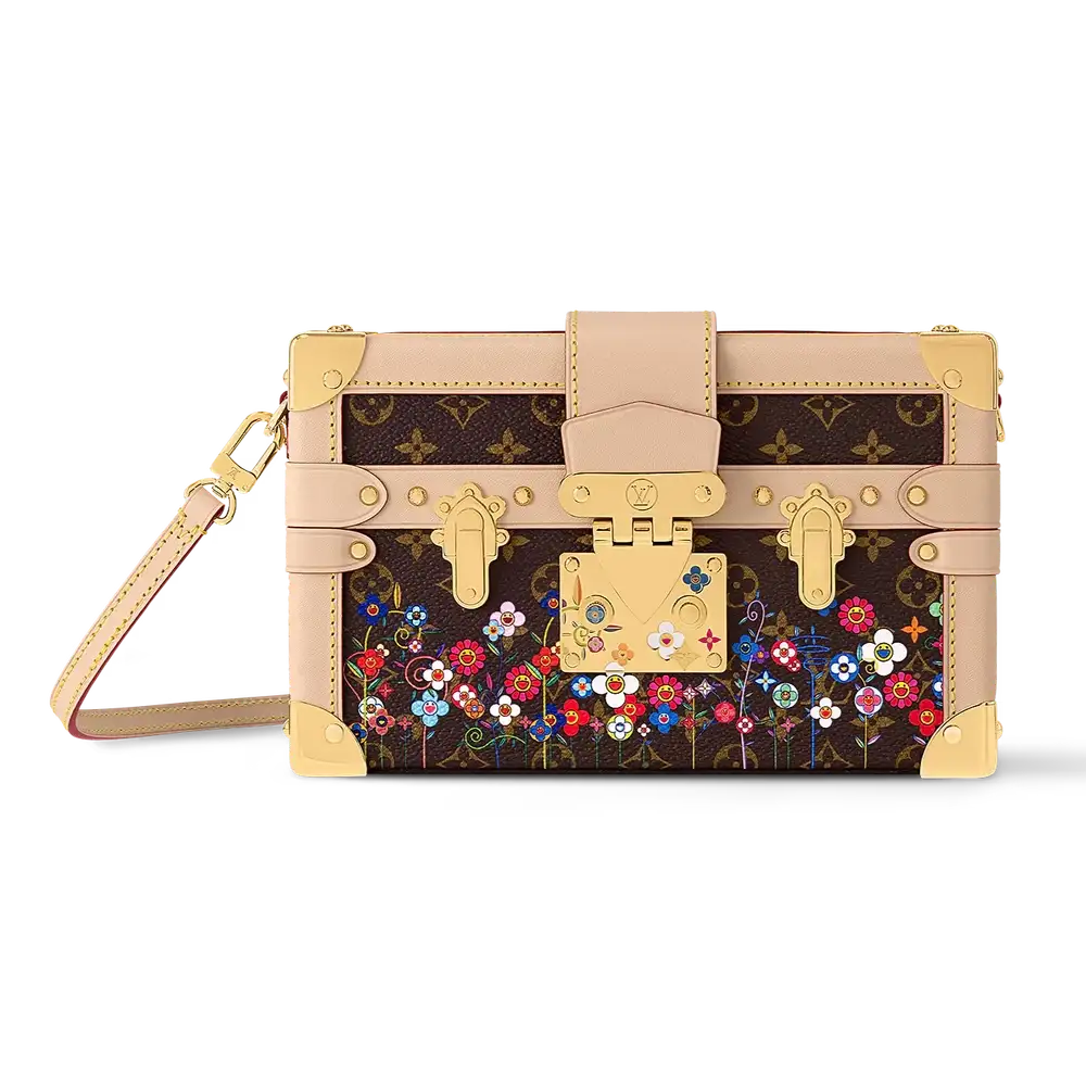 LV x TM Petite Malle Monogram Flowers