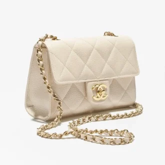 Chanel mini flap bag grained calfskin gold tone metal AS5981B22702U4531 #2