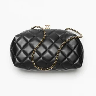 Chanel clutch with chain lambskin gold tone metal AP5251B2405494305