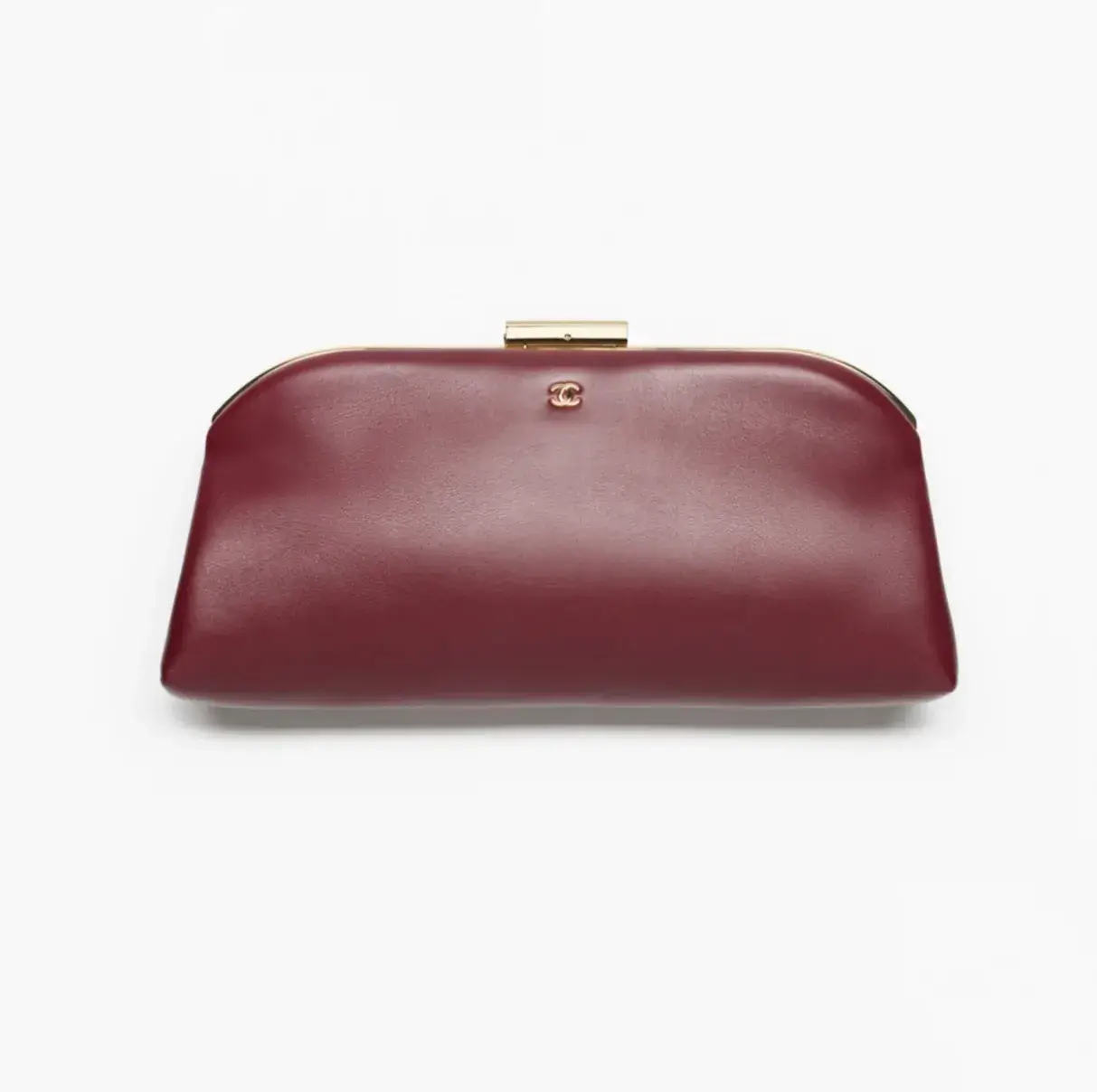 Chanel large clutch lambskin gold tone metal AP5236B23918U8393