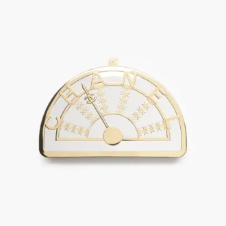 Chanel elevator minaudiere silver tone metal gold tone metal AS6438B24952UA976