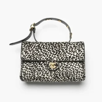 Chanel flap bag with top handle lambskin AS6398B25034UB022