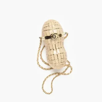 Chanel peanut minaudiere enamel gold tone metal AS6435B24947UA972