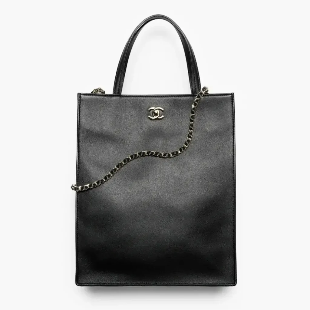 Chanel small tote calfskin gold tone metal AS6452B2478794305