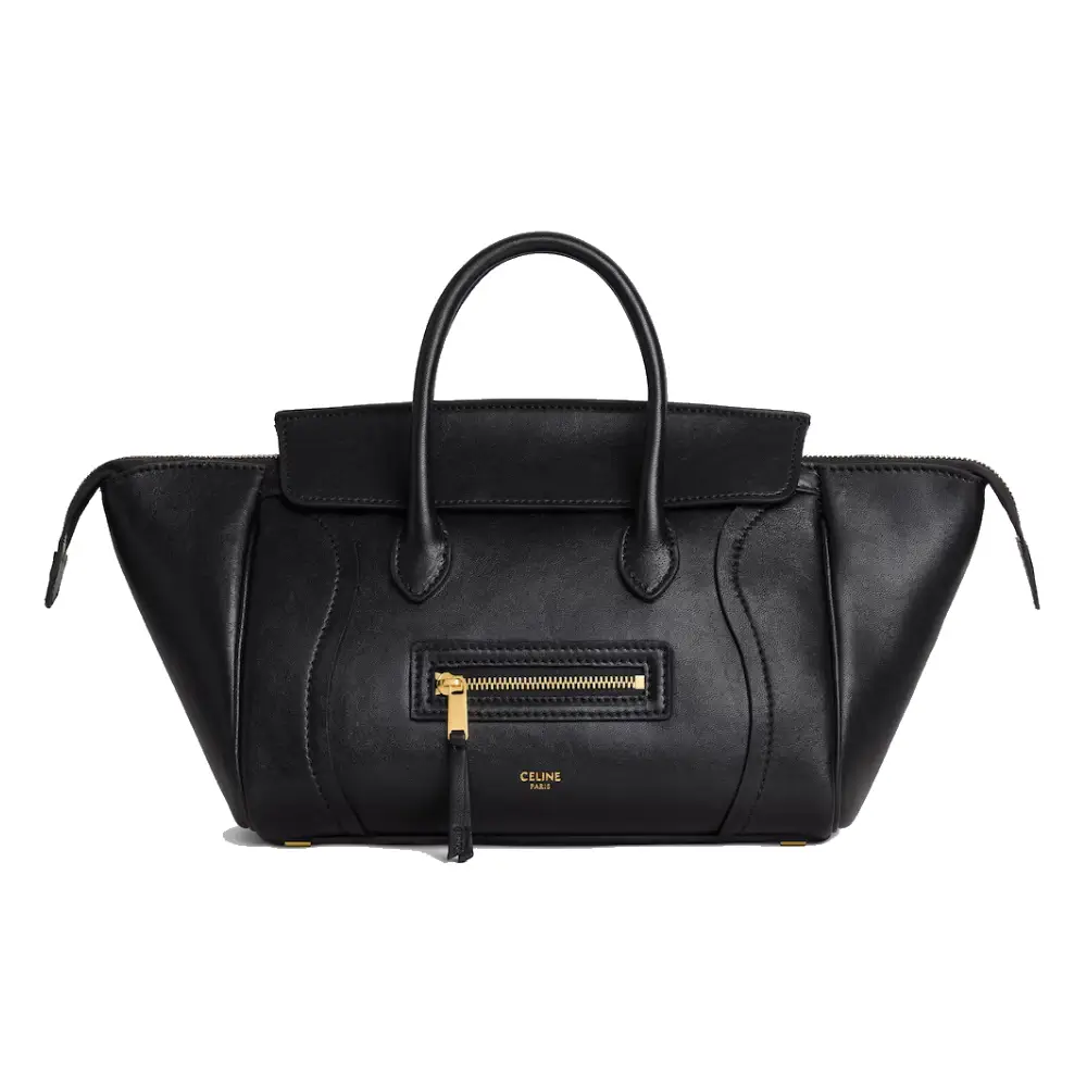 Celine little luggage in supple shiny lambskin 124213GW2.38NO