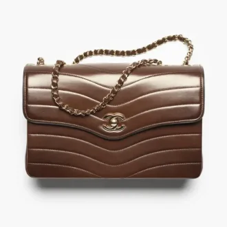 Chanel flap bag patinated lambskin gold tone metal AS6497B25468UC476