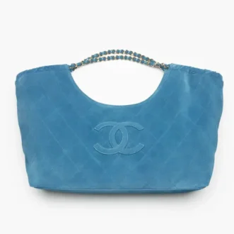 Chanel shopping bag suede calfskin gold tone metal AS6475B25599UD180