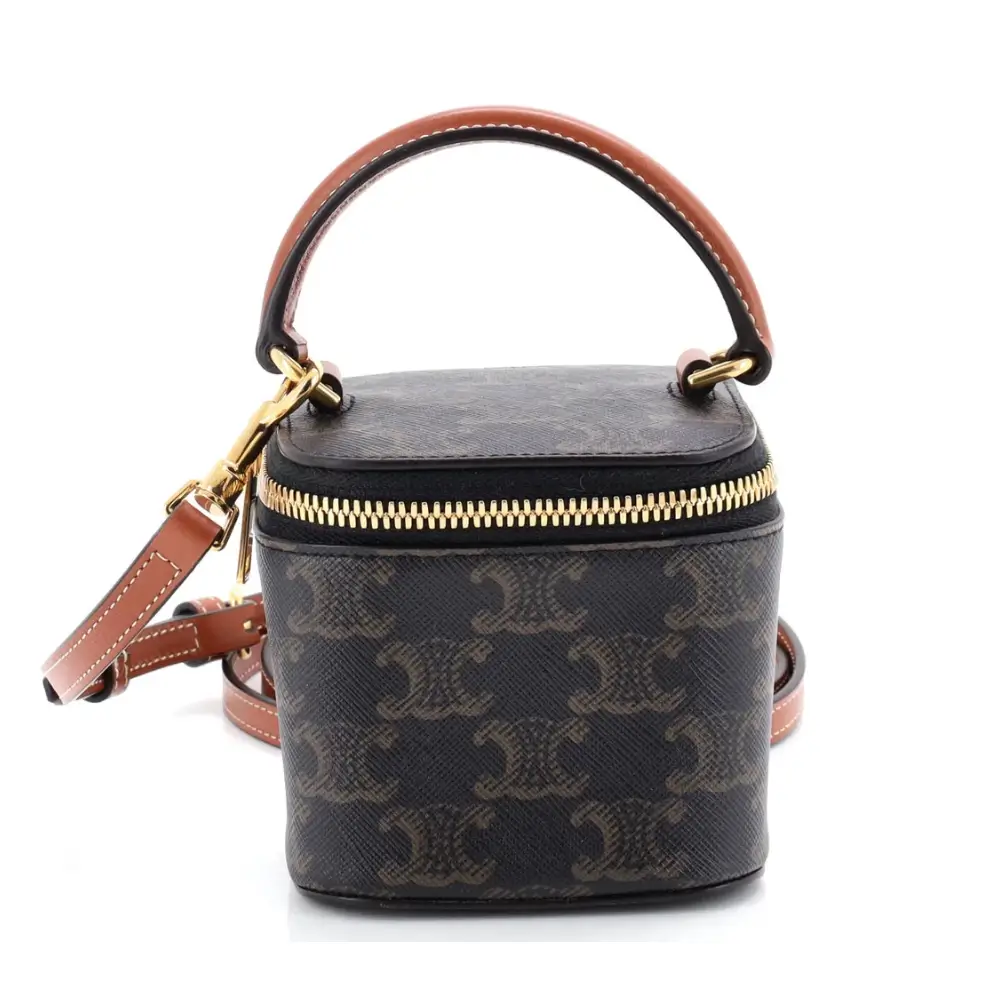 Celine Mini Square Vanity Case Triomphe Canvas