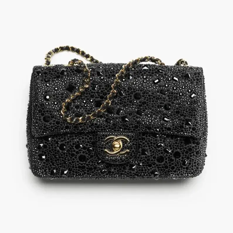 Chanel evening bag strass gold tone metal AS4297B2622894305